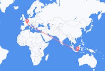 Flyrejser fra Surabaya, Indonesien til Lyon, Frankrig