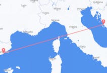Flights from Barcelona to Zadar