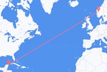 Flyg från Cancún till Sogndal