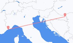 Flyreiser fra Osijek, Kroatia til Monaco, Monaco