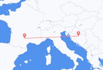 Flyg från Banja Luka, Bosnien och Hercegovina till Rodez, Frankrike