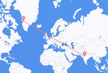 Fly fra Indore til Ilulissat