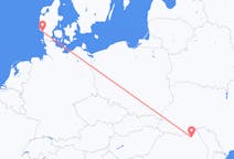 Vluchten van Esbjerg naar Suceava