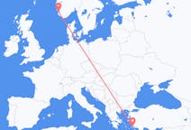 Flüge von Stavanger, Norwegen nach Bodrum, die Türkei