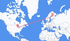 Flüge von Milwaukee, die Vereinigten Staaten nach Kajaani, Finnland