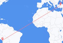 Flyrejser fra Tacna, Peru til Ankara, Tyrkiet