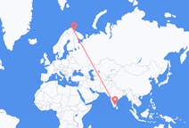 Flights from Tiruchirappalli, India to Kirkenes, Norway