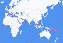 Flyreiser fra Port Vila, til Barcelona