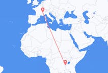 Flyg från Bujumbura, Burundi till Chambery, Frankrike