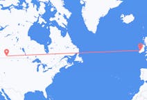 出发地 加拿大出发地 梅迪辛哈特目的地 爱尔兰Shannon的航班