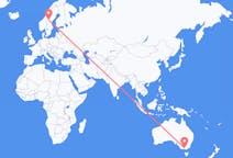 Flüge von Melbourne, Australien nach Östersund, Schweden