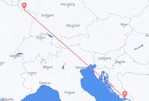 Flyreiser fra Split, Kroatia til Saarbrücken, Tyskland