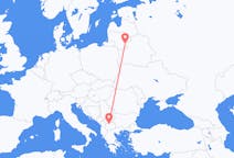 Flyreiser fra Vilnius, Litauen til Skopje, Nord-Makedonia