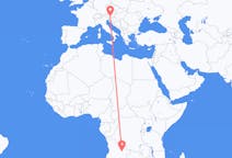 Flyreiser fra Luena, Angola til Klagenfurt, Østerrike
