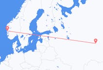 Flights from Izhevsk, Russia to Bergen, Norway