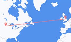 Flyg från Aberdeen, USA till Nottingham, England