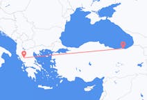 出发地 土耳其出发地 特拉布宗目的地 希腊约阿尼纳的航班