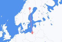 Flights from Szymany, Szczytno County, Poland to Lycksele, Sweden
