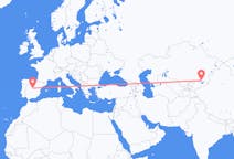 Flyreiser fra Almaty, til Madrid
