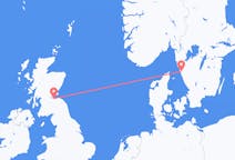 Flyreiser fra Göteborg, Sverige til Edinburgh, Skottland