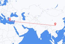 중국 루저우에서 출발해 그리스 카르파토스로(으)로 가는 항공편