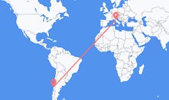 Flyrejser fra Osorno, Chile til Perugia, Italien