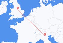 Flights from Verona, Italy to Nottingham, England