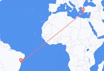 Flyreiser fra Ilhéus, Brasil til Rhodes, Hellas