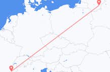 Flyreiser fra Grenoble, til Vilnius