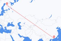 Flights from Shenzhen, China to Kajaani, Finland