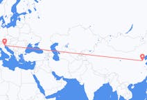 Flyrejser fra Jinan, Kina til Venedig, Italien