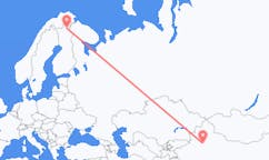 중국 코를라에서 출발해 핀란드 이발로에게(으)로 가는 항공편
