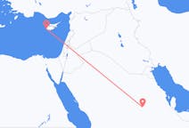 Flyreiser fra Riyadh, Saudi-Arabia til Páfos, Kypros