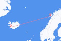 Flights from Svolvær in Norway to Reykjavik in Iceland