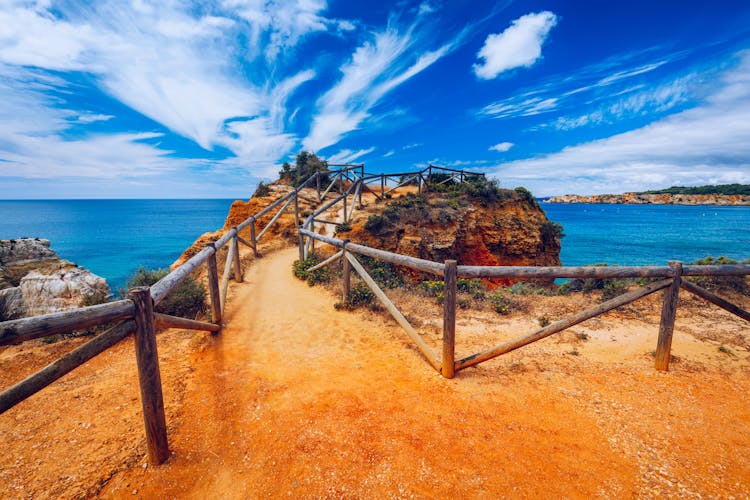 Photo of coastal trail of Portimao on the Algarve coast.