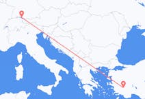 Flights from Denizli, Turkey to Friedrichshafen, Germany