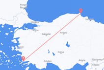 Vols depuis la ville de Sinop vers la ville de Bodrum