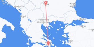 ギリシャからブルガリアへのフライト