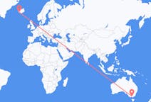 Flyreiser fra Melbourne, til Reykjavík