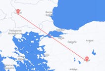 出发地 土耳其科尼亚目的地 保加利亚索菲亚的航班