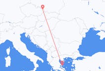 Flyreiser fra Ostrava, Tsjekkia til Skiathos, Hellas