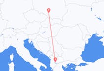 Flyrejser fra Ohrid, Nordmakedonien til Katowice, Polen