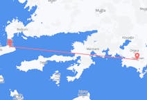 Flyreiser fra Kos, Hellas til Dalaman, Tyrkia