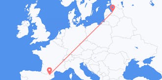 Flights from Andorra to Latvia
