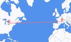 出发地 加拿大滑鐵盧目的地 法国格勒诺布尔的航班