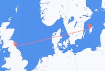 Lennot Visbystä, Ruotsi Newcastle upon Tyneen, Englanti