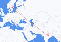 Flyreiser fra Raipur, India til Linköping, Sverige