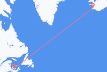 加拿大出发地 夏洛特顿飞往加拿大到雷克雅未克的航班