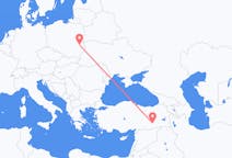 Flights from Diyarbakır in Turkey to Lublin in Poland