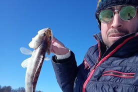 Experiencia de pesca en hielo con Backpacker Helsinki Tour